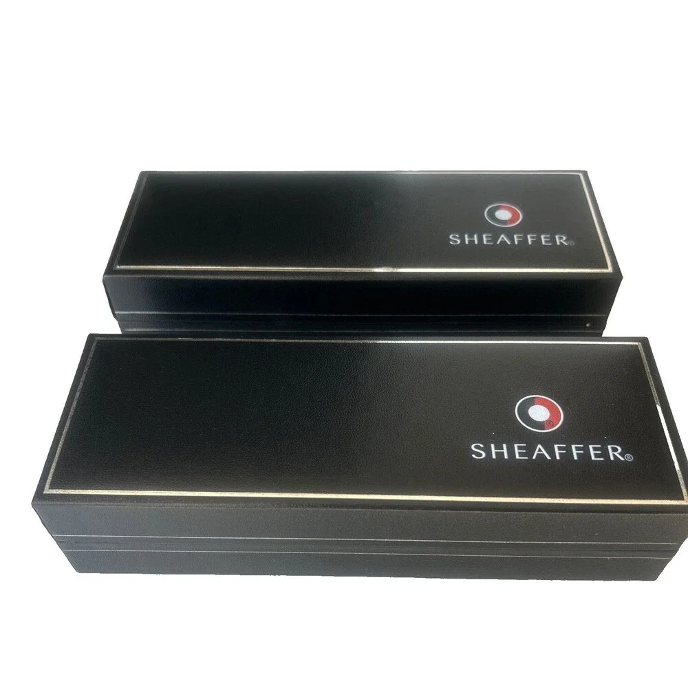 Sheaffer 100 Friends of Winter - Pine Black Laquer Ballpoint Pen LOT 2 Pens New